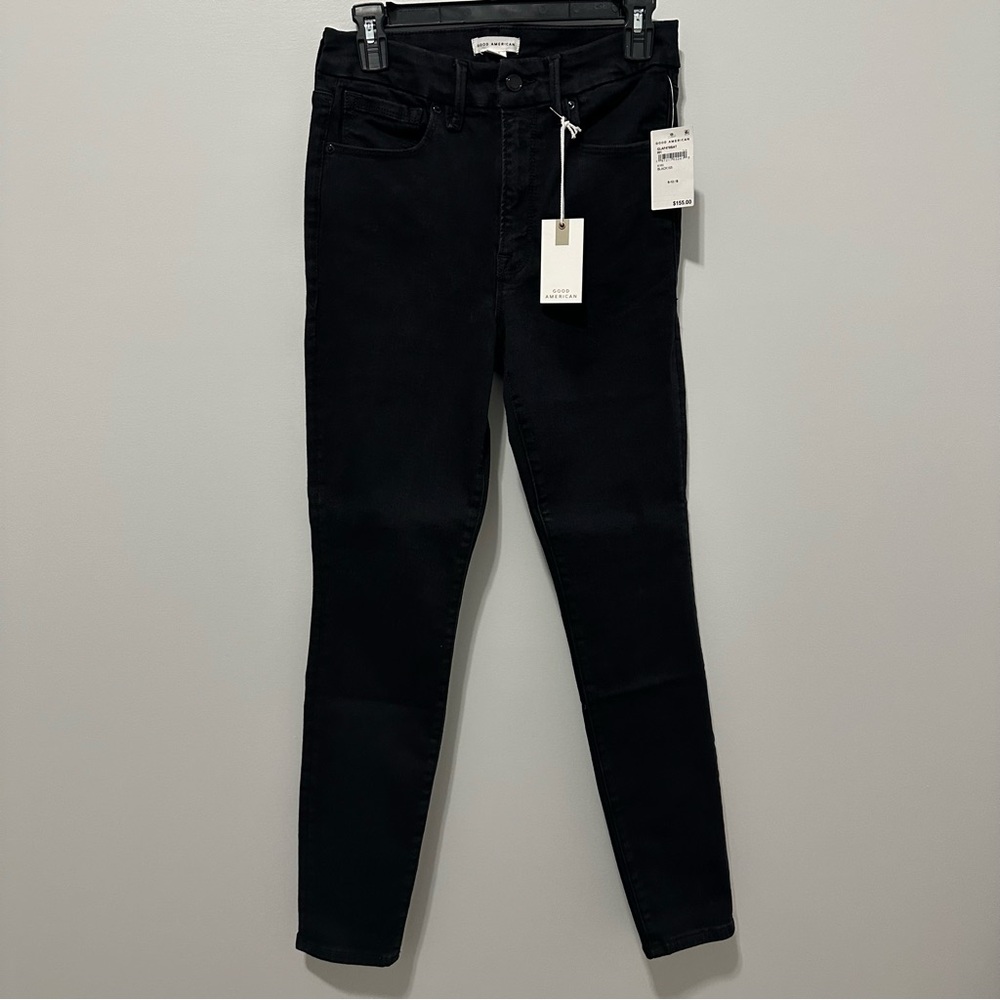 Good American ALWAYS FITS GOOD LEGS
SKINNY JEANS size 6-12 black denim jeans